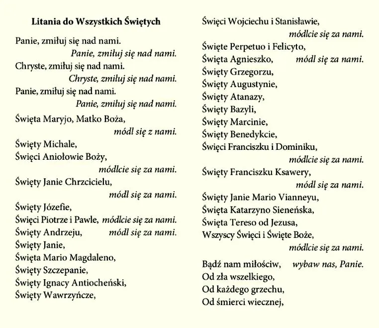 Odmowa litanie do wszystkich świętych – kluczowe daty, które warto znać