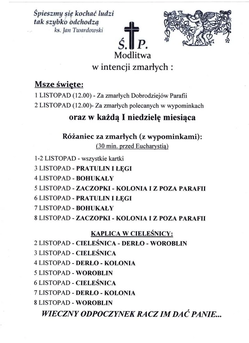 Modlitwy za zmarłych