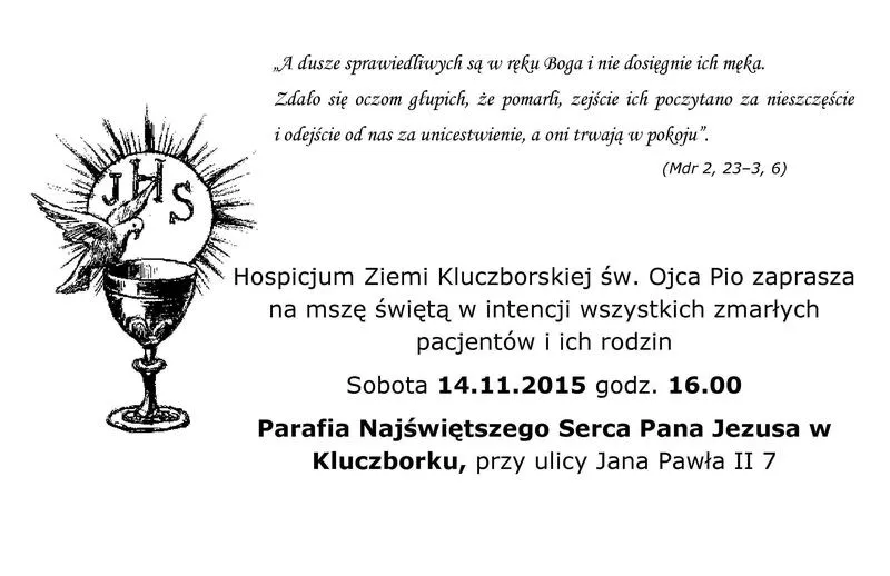 Pierwsza msza za zmarłego